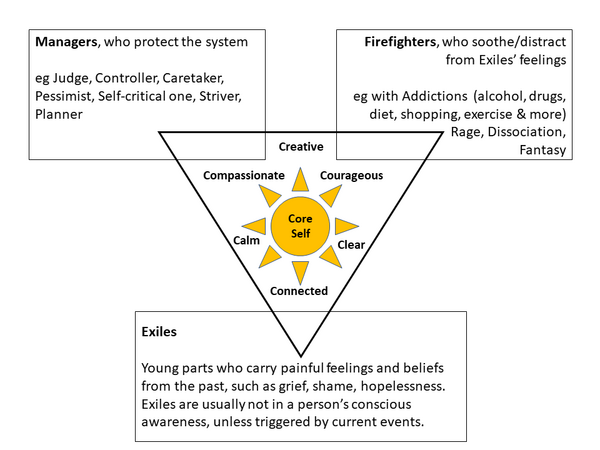 Internal Family Systems (IFS). IFS diagram